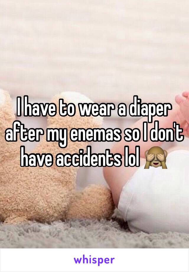 Enema Diaper